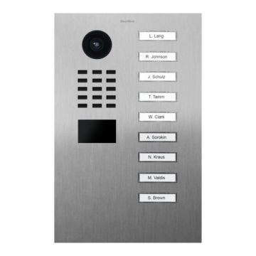 WIdeodomofon IP Doobird D2109V - 9 lokali/ przycisków, komunikacja dwukierunkowa, kamera 720p