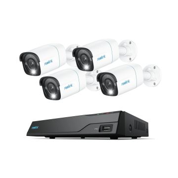 4 kamery zewnętrzne Reolink P330 w zestawie z rejestratorem 8-kan Reolink NVS8 z dyskiem 2TB