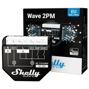 Inteligentny przekaźnik dopuszkowy Shelly Qubino Wave 2PM Relay 16A 2 channel