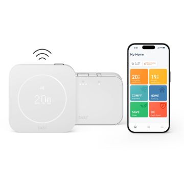 Termostat Wireless Smart Thermostat X (2nd Gen) (TC) [EU] w zestawie z odbiornikiem Wireless Receiver X - Matter, Apple Home, Google Home, Amazon Alexa, Samsung SmartThings