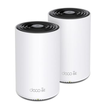 Domowy , trzypasmowy system Mesh Wi‑Fi 6E TP-Link Deco XE75 Pro - pokrycie sieci do 500 m² (2-pack)