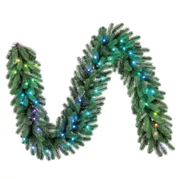 Girlanda świetlna Twinkly Pre-lit Garland - 50 RGB LED, Regal 2,7m Garland, Green Wire, Plug Type C