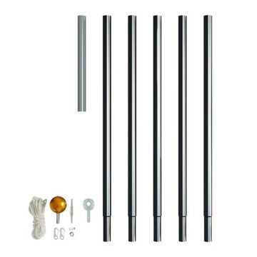 Maszt do choinki Twinkly Flagpole - 6 Meters, 20 Feet, Black Aluminium