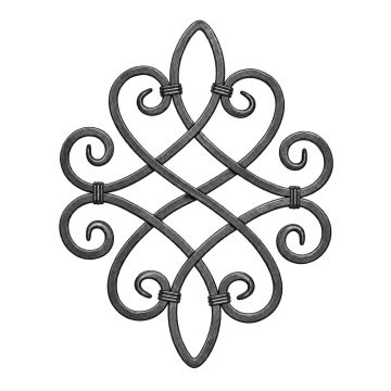 Rozeta kuta 12x12 mm H530 x L420 mm - gładka