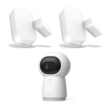 Kamera AQARA G3 Hub (EU) (CH-H03) w zestawie z 2 czujnikami otwarcia drzwi i okien AQARA Door and Window Sensor T1 (DW-S03D)
