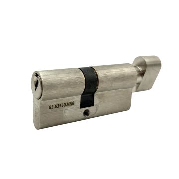 Wkładka bębenkowa PSG 35/30 - nikiel satyna, z gałką