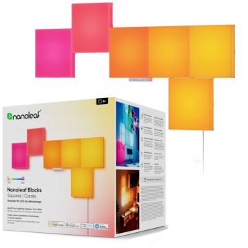 Nanoleaf Blocks Squares Smarter Kit - panele świetlne (6 paneli, 1 kontroler)