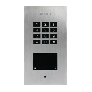 Klawiatura kontroli dostępu DoorBird A1121 (PoE/WiFi) (montaż podtynkowy, sterowanie elektrozaczepem) stal nierdzewna V2A, szczotkowana