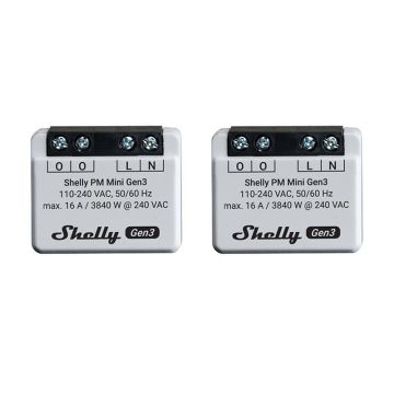 Zestaw 2 Sterowników Shelly PM Mini Gen3 WiFi/Bluetooth