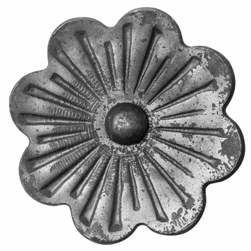 Kwiatek stalowy ozdobny fi 95 x 5 mm