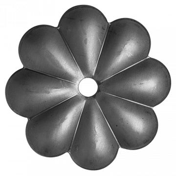 Kwiatek stalowy ozdobny fi 45 x 2 mm otwór fi 10 mm