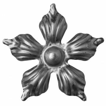 Kwiatek stalowy ozdobny fi 100 x 2 mm