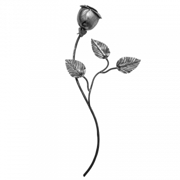 Róża ozdobna stalowa H450 x L200 mm