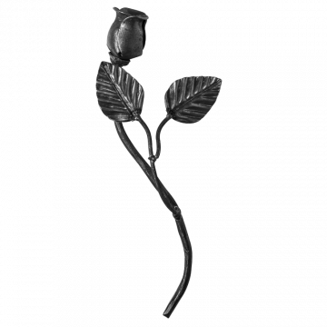 Róża ozdobna stalowa H200 x L140 mm