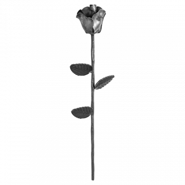 Róża ozdobna stalowa H340 x L90 mm