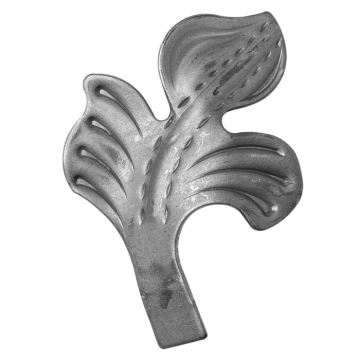 Liść stalowy ozdobny H80 x L60 x 2 mm - prawy