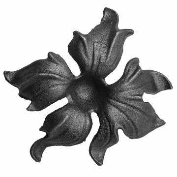 Kwiat kuty ze staliwa ozdobny fi 150 x 4 mm