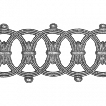 Ornament żeliwny H150 x L870 mm