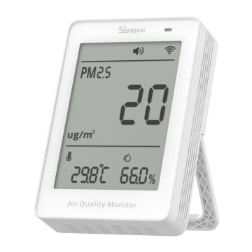 Miernik jakości powietrza WiFi LCD Sonoff AirGuard PM2.5 (SAWF-07P)