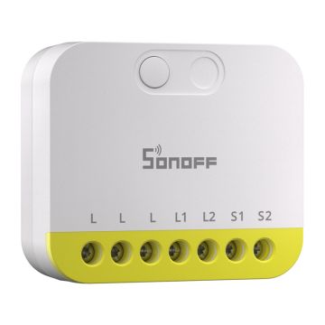 Dwukanałowy mini przełącznik bez N Sonoff ZigBee (MINI-ZB2GS-L)