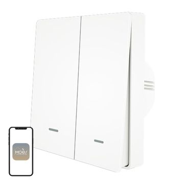 Włącznik światła MOES ZS-B-EU2 ZigBee 2-kanałowy Włącznik światła MOES ZS-B-EU2 ZigBee 2-kanałowy