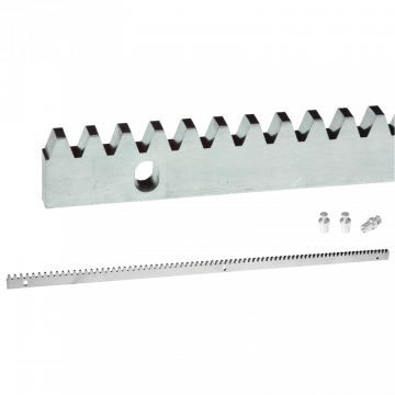 Listwa zębata stalowa L1000x8 mm M4 z trzema tulejami montażowymi