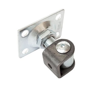 Zawias regulowany M16 z szyldem prostokątnym 75x55x3 mm