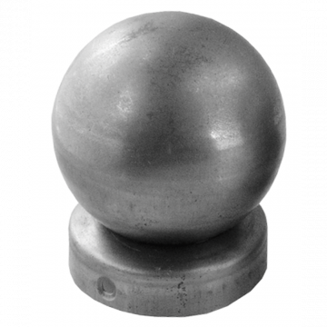 Daszek stalowy na słupek fi 42 mm (5/4") kula fi 60 mm