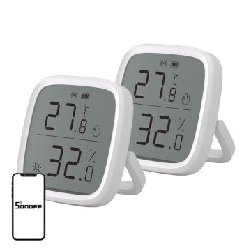 Czujnik temperatury i wilgotności SONOFF ZigBee SNZB-02D 2Pack Czujnik temperatury i wilgotności SONOFF ZigBee SNZB-02D 2Pack