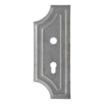 Szyld kuty do klamki i zamka 72/50 lewy H272xL110x2,5 mm