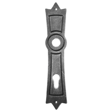 Szyld kuty do klamki i zamka 72 wąski 72 H260xL52x3 mm