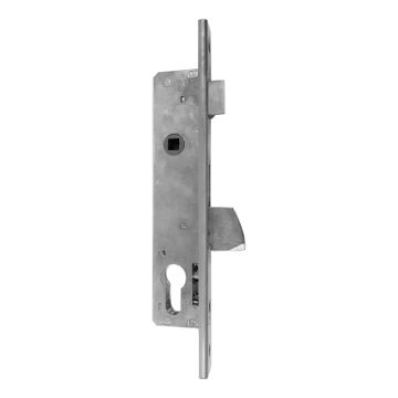 Zamek zapadkowo-zasuwkowy lewy 90/20 mm – na słupek 40x40 mm