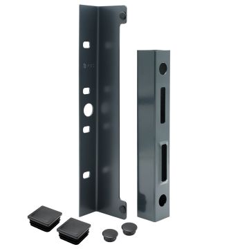 Ogranicznik profilowy pod zamek – 40 x 40 x L350 mm, ocynk, antracytowy