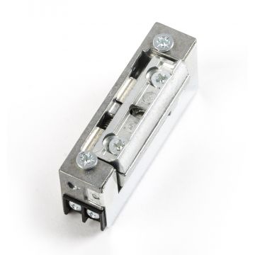 Elektrozaczep symetryczny do furtki lub drzwi 16,5 mm z regulacją, 12V