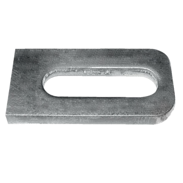 Łącznik stalowy, ucho do mocowania przęsła H50 x L25 x 5 mm grubości materiału