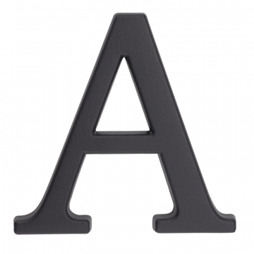 Aluminiowa litera na dom "A", 105 mm, grafit