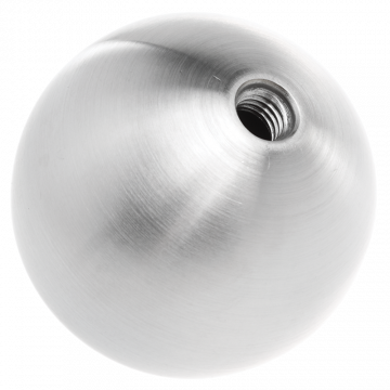Kula wkręcana ze stali nierdzewnej fi50 mm M8, pusta, satyna