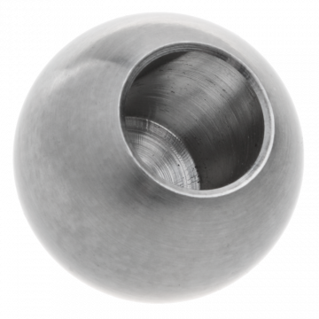 Kula wklejana ze stali nierdzewnej fi20 mm otwór 10 mm, satyna