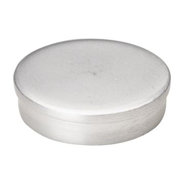 Zaślepka aluminiowa do otworów montażowych profili balustrad typu L – KE 105, Kozza, powierzchnia surowa