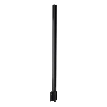 Słupek narożny zewnętrzny balustradowy 45x45x1283mm – aluminiowy, szkło 8,72 mm, mocowanie boczne, ciemnoszary – seria KR7500, Kozza