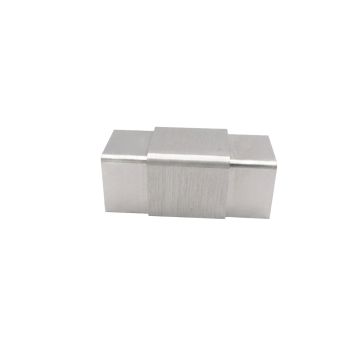Łącznik aluminiowy prosty do pochwytu nakładanego na szkło PS1031 - 180 stopni, szkło 16 - 17,52 mm, anoda matowa