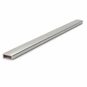 Pochwyt aluminiowy, zaokrąglony PS7426 – nakładany na szkło 12-13,52 mm, 6 m, anoda matowa, system płaski
