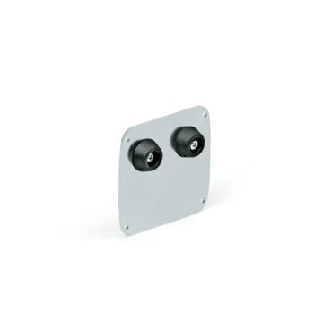 Zakończenie profilu aluminiowego P.  – Z 106 x 102 mm,  W 80,5 x 80,5 mm