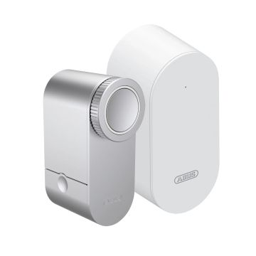 Zamek elektroniczny Abus Loxeris One CFA4100W (srebrny) w zestawie z mostkiem Bridge One CFW4100W