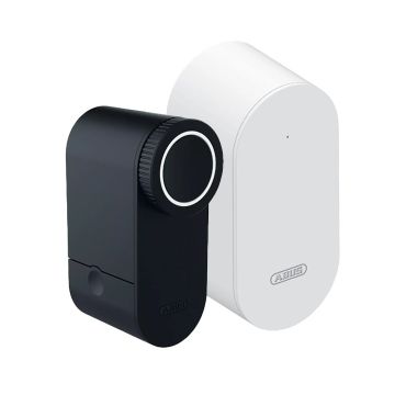 Zamek elektroniczny Abus Loxeris One CFA4100BK (czarny) w zestawie z mostkiem Bridge One CFW4100W 