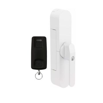 Zamek do drzwi: okiennych, tarasowych, balkonowych Abus Wintecto FCA4100W w zestawie z pilotem zdalnego sterowania Abus HomeTec Pro Bluetooth® CFF3100