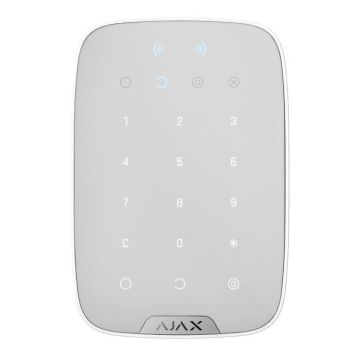 Bezprzewodowa klawiatura dotykowa z czytnikiem RFID AJAX Keypad Plus biały