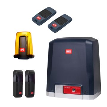 BFT DEIMOS ULTRA A600 napęd do bram przesuwnych o maksymalnej masie 600 kg - zestaw z fotokomórkami Compacta, 2 pilotami MITTO C4 i lampą RADIUS LED BT A R1