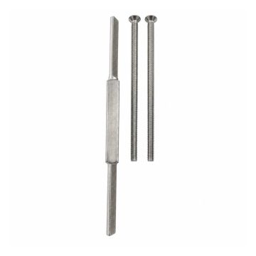Rygiel zatrzaskowy XL Borg Locks S535B - dla serii BL5000 i BL5400, o długości 130 mm, ze śrubami 80 mm srebrny