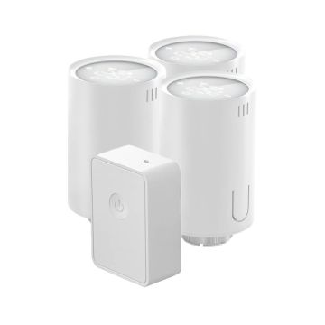 Zestaw 3x inteligentna głowica termostatyczna WiFi Meross MTS150HHK + centrala